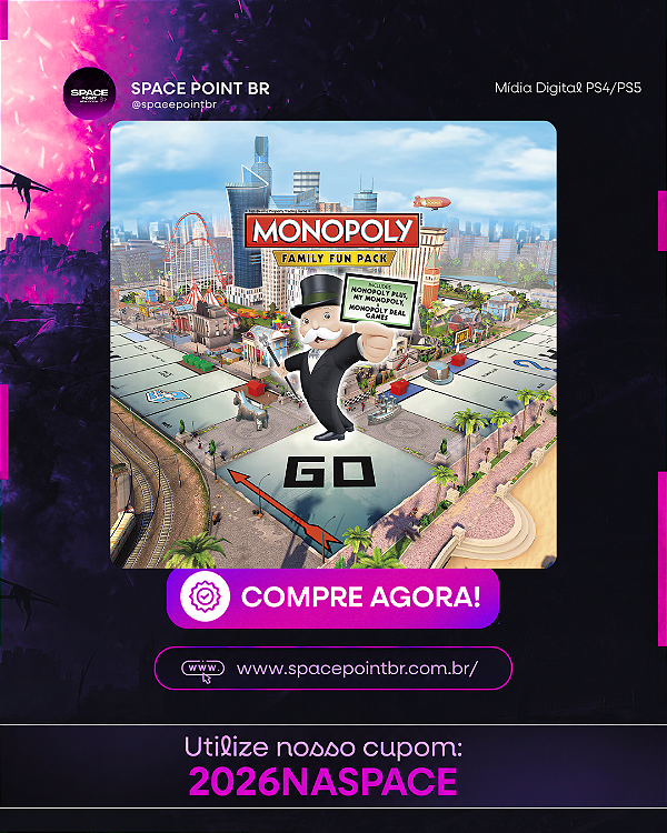 Monopoly Family Fun PS4/PS5 Mídia Digital