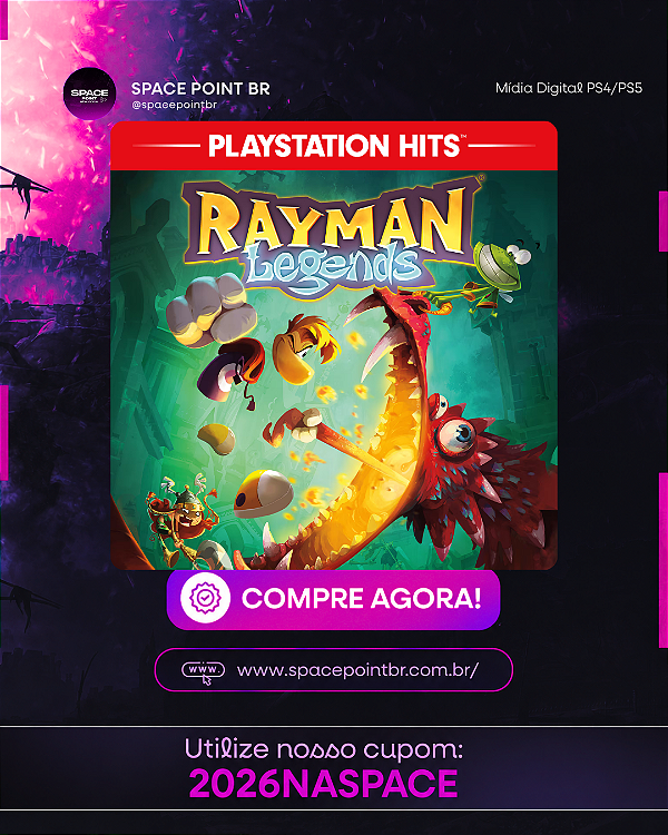 RAYMAN LEGENDS PS4/PS5 Mídia Digital