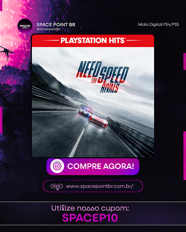 NEED FOR SPEED RIVALS PS4/PS5 MÍDIA DIGITAL