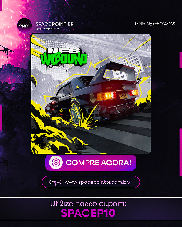 NEED FOR SPEED UNBOUND PS5 MÍDIA DIGITAL