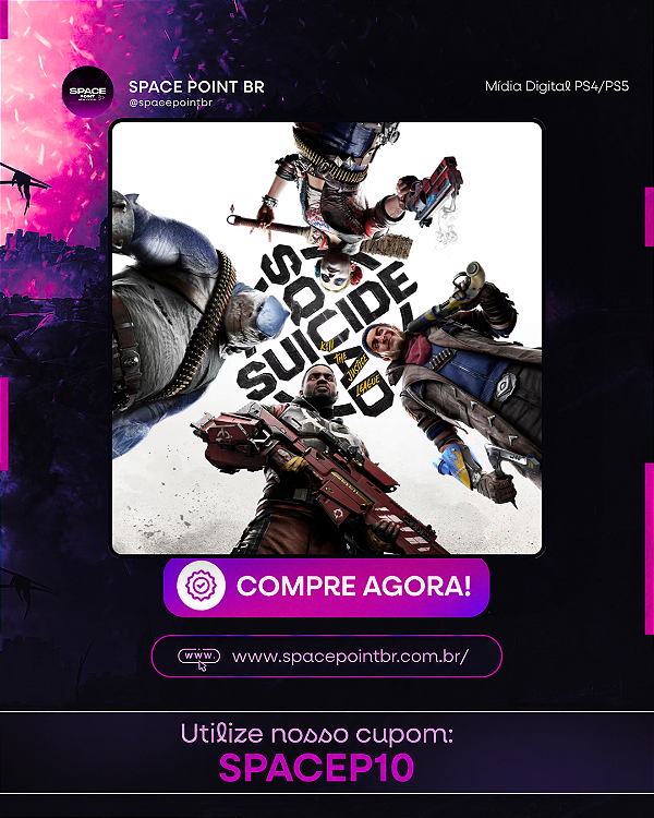 ESQUADRÃO SUICIDA PS4/PS5 Mídia Digital