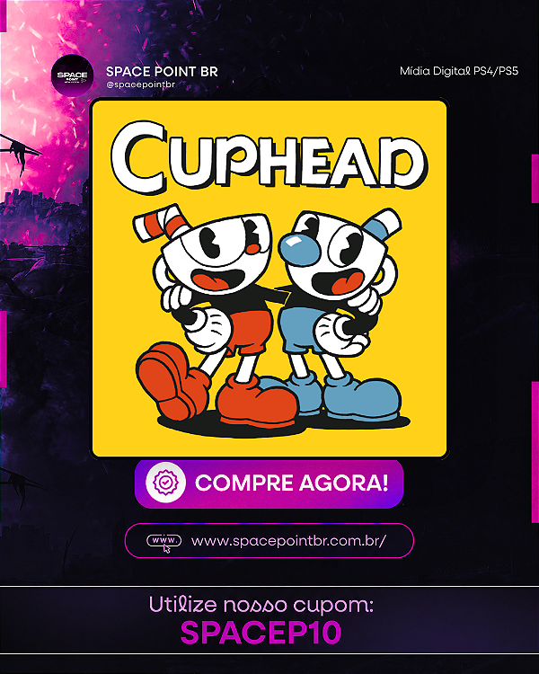 CUPHEAD PS4/PS5 Mídia Digital