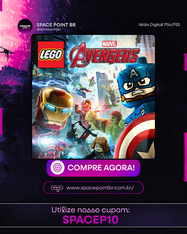 LEGO MARVEL AVENGERS PS4/PS5 Mídia Digital