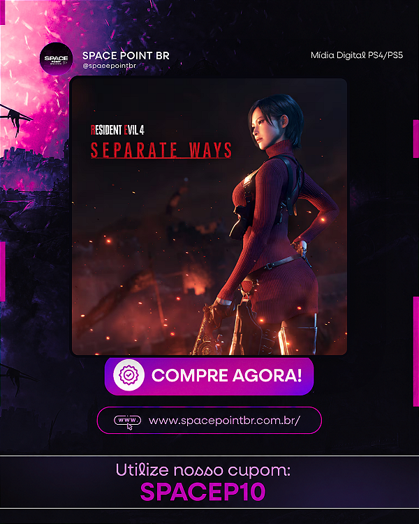 RESIDENT EVIL 4 REMAKE - DLC SEPARATE WAYS PS4/ PS5 MÍDIA DIGITAL