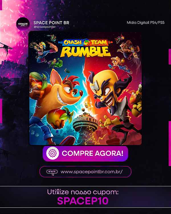 Crash Team Rumble™ - Edição Padrão PS4/PS5 Mídia Digital
