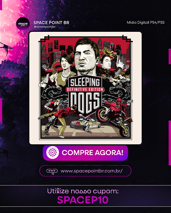 Sleeping Dogs PS4/PS5 Mídia Digital