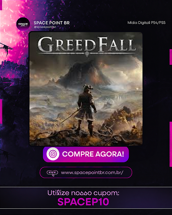 GreedFall PS4/PS5 Mídia Digital