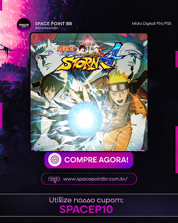 NARUTO SHIPPUDEN: Ultimate Ninja STORM 4 PS4/PS5 Mídia Digital