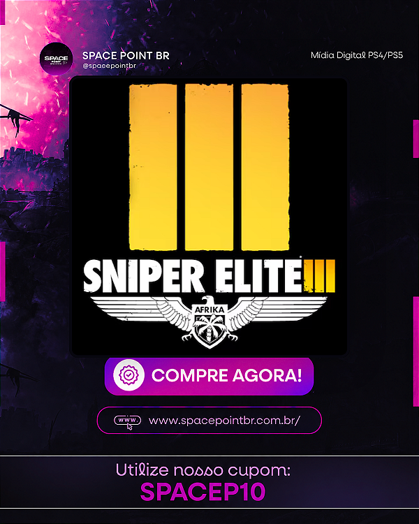 Sniper Elite 3 PS4/PS5 Mídia Digital