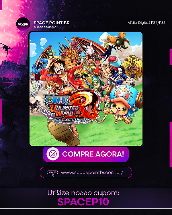 Edição Deluxe de ONE PIECE: Unlimited World Red PS4/PS5 Mídia Digital