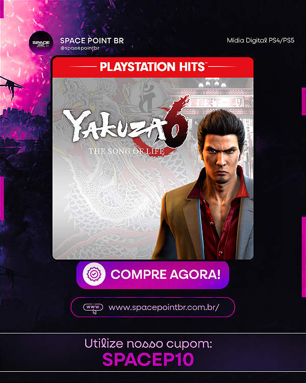 Yakuza 6: The Song of Life PS4/PS5 Mídia Digital