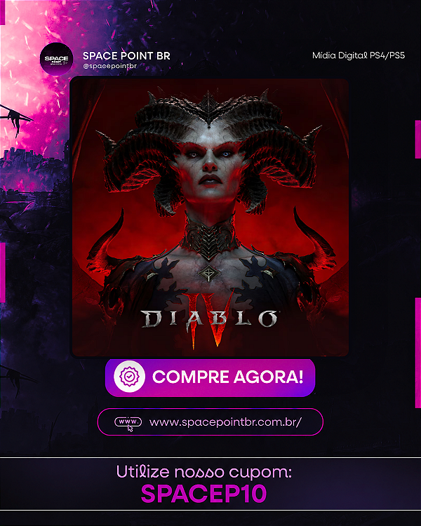 Diablo IV - Edição Padrão PS4/PS5 Mídia Digital