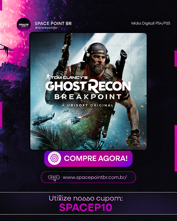 TOM CLANCY'S GHOST RECON BREAKPOINT PS4/PS5 MÍDIA DIGITAL