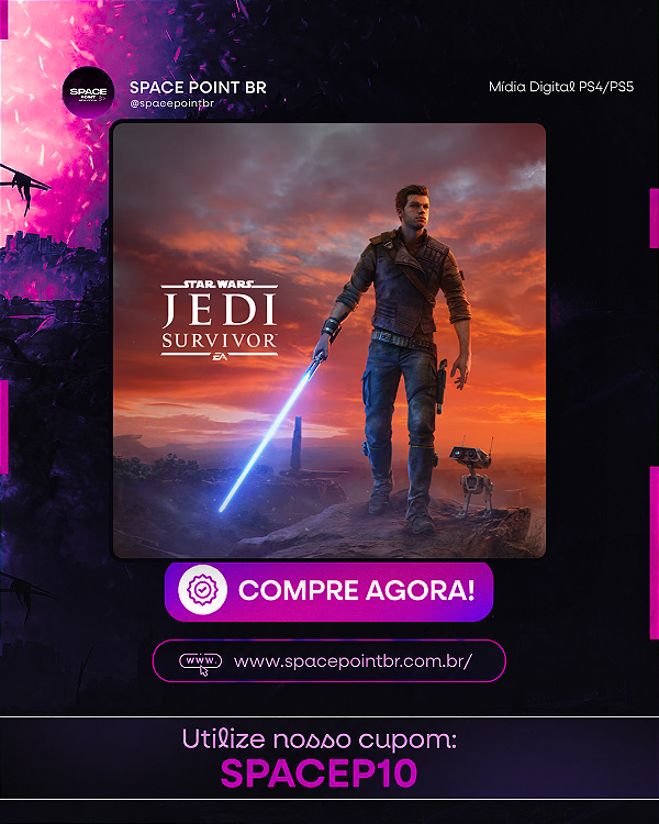 STAR WARS Jedi: Survivor PS5 Mídia Digital