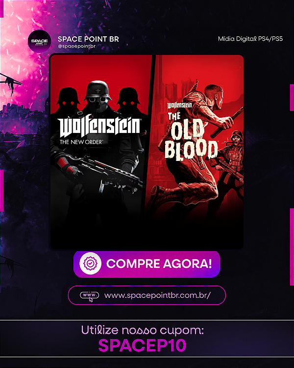 Wolfenstein: The Two-Pack PS4/PS5 Mídia Digital