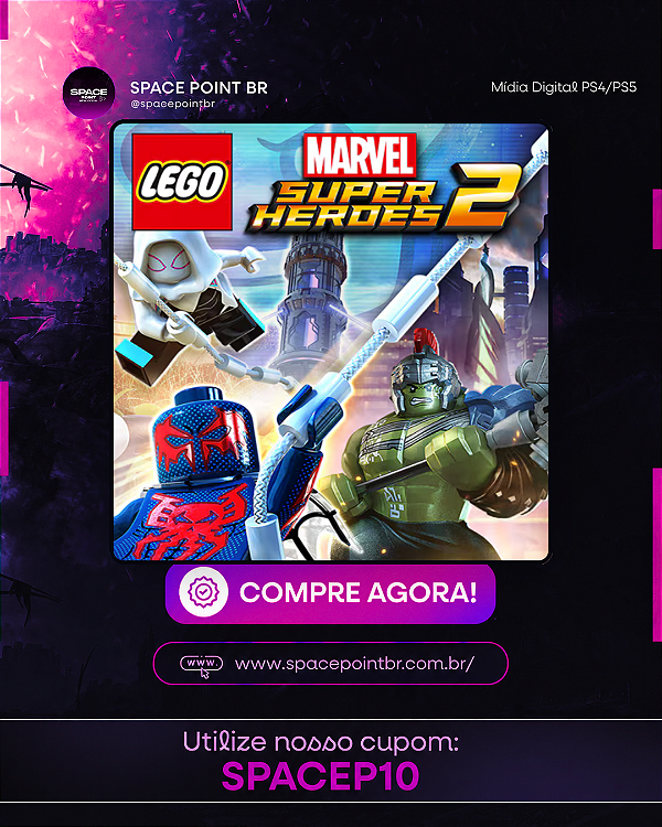 LEGO Marvel Super Heroes 2 PS4/PS5 Mídia Digital