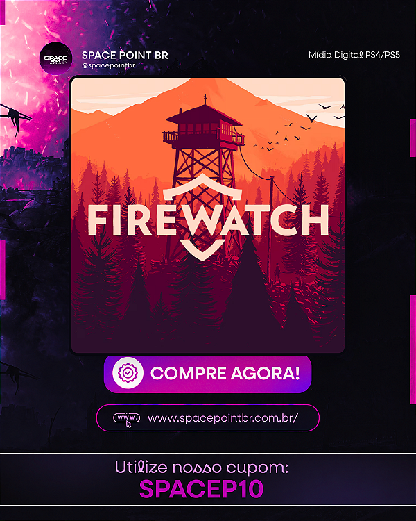 Firewatch PS4/PS5 Mídia Digital