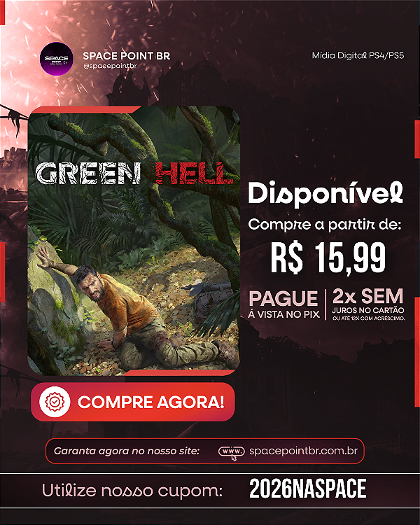 Green Hell PS4/PS5 Mídia Digital
