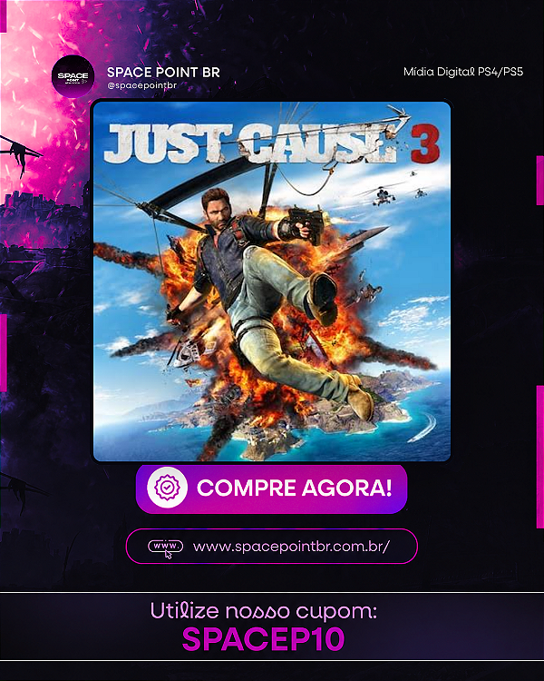 Just Cause 3 PS4/PS5 Mídia Digital