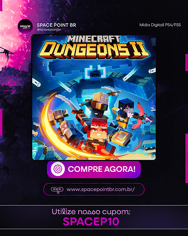 Minecraft Dungeons 2 PS5 Mídia Digital