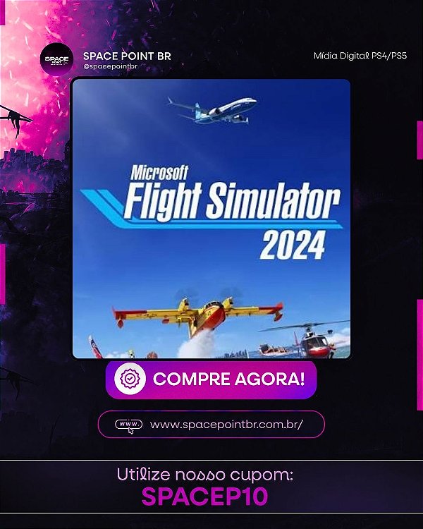 FLIGHT SIMULATOR 2024 PS5 MÍDIA DIGITAL