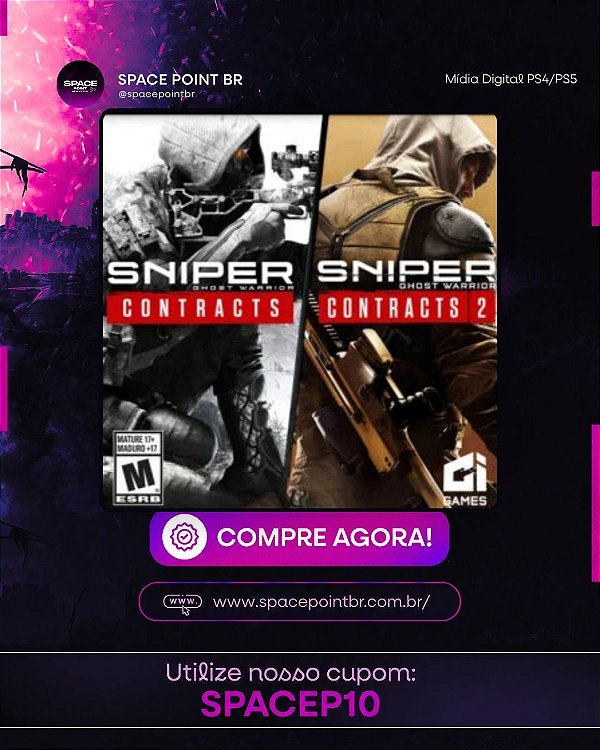 Sniper Ghost Warrior Contracts 1 + 2 PS4/PS5 Mídia Digital