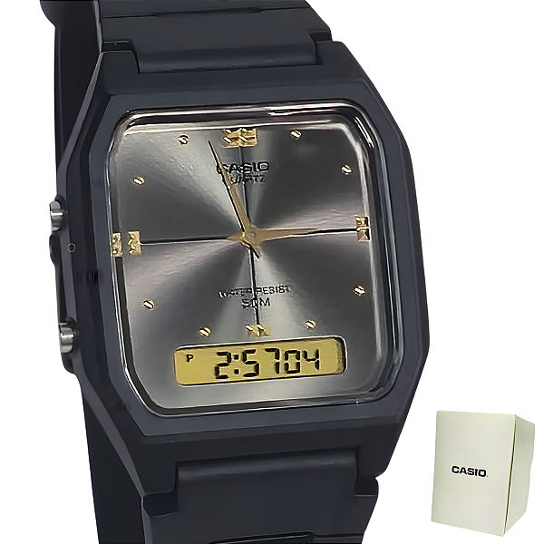 Relógio Casio Digital e Analógico Unissex AW-48HE-8AVDF