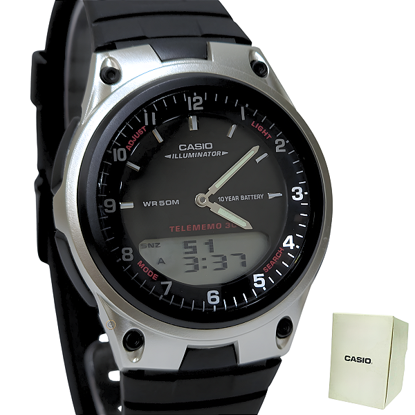 Relógio Casio AnaDigi Standard Masculino AW-80-1AVDF
