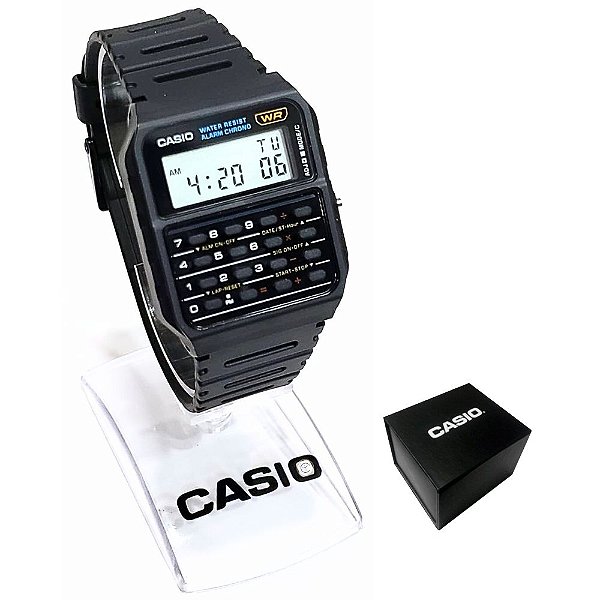 Relógio Masculino Casio Digital Calculadora CA-53W-1Z