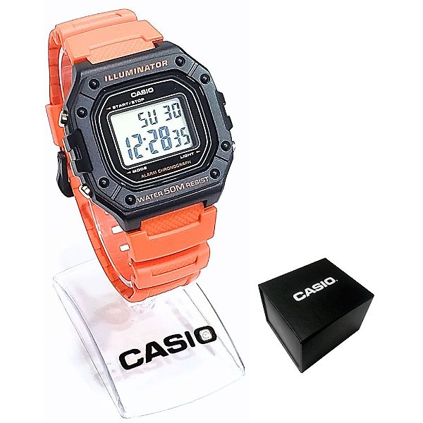 Relógio Casio Masculino Digital Esportivo W-218H-4B2VDF