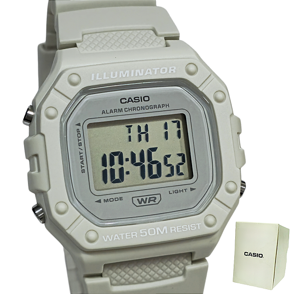 Relógio Casio Digital Illuminator Unissex W-218HC-8AVDF