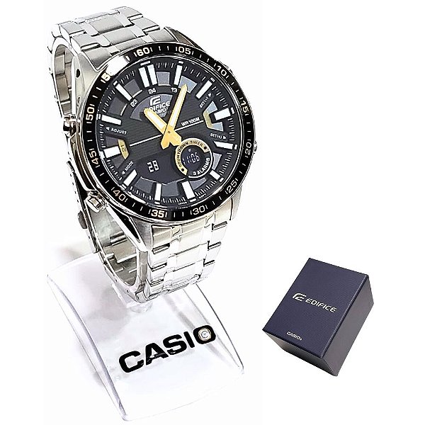 Relógio Casio Masculino Edifice Analógico e Digital EFV-C100D-1BVDF