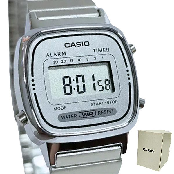 Relógio Casio Digital Vintage Fashion Feminino LA670WA-7DF