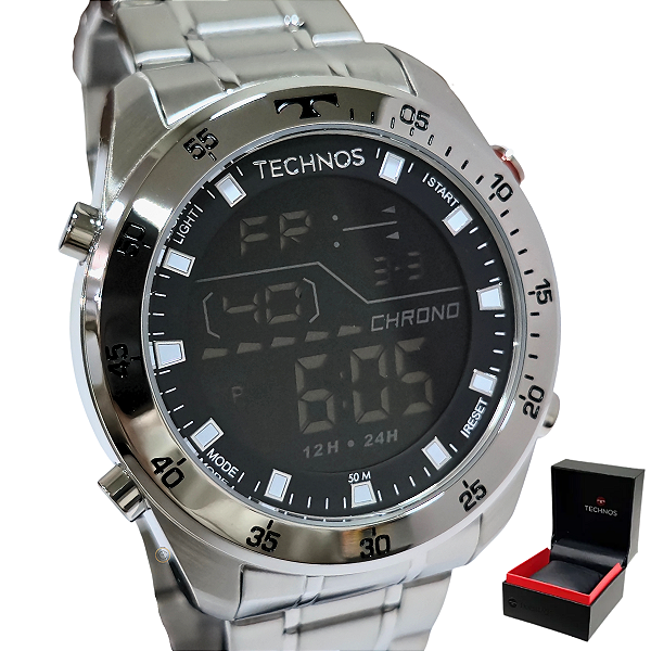 Relógio Technos Digital Masculino BJ3589AA/1K