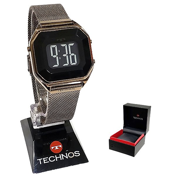 Relógio Technos Feminino Digital Crystal BJ3851AL/4P