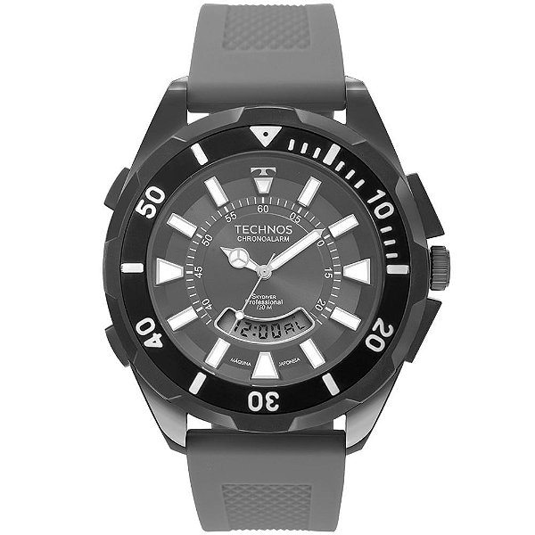 Relógio Technos Masculino Skydiver Grafite T205JO/8C