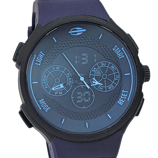 Relógio Mormaii Masculino Acqua Anadigi Azul MO1608B/8C