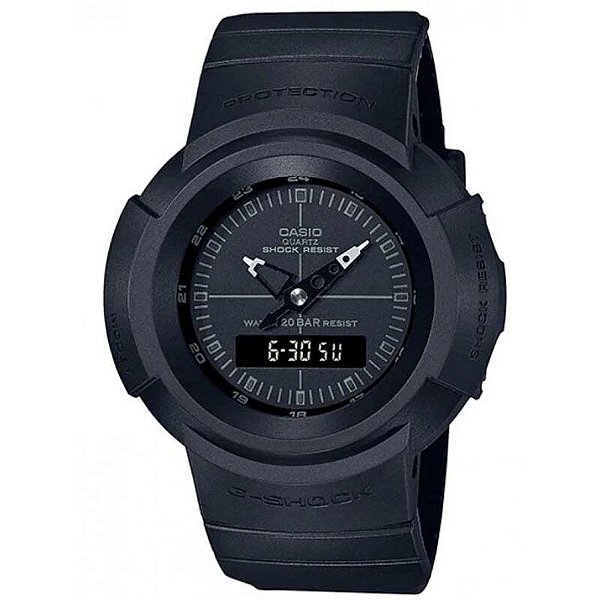 Relógio Casio Masculino G Shock Anadigi Revival AW-500BB-1EDR