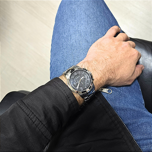 Relógio Fossil Masculino Analógico Grant FS4736/1PN - Relógios