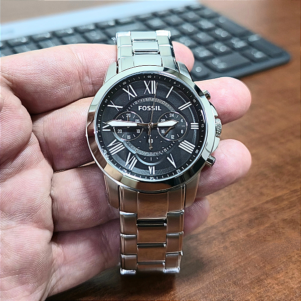 Relógio Fossil Masculino Analógico Grant FS4736/1PN - Relógios