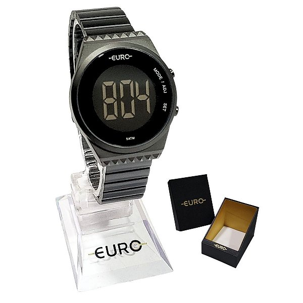 Relógio Euro Feminino Digital Fashion Fit Slim EUBJT016AD/4P