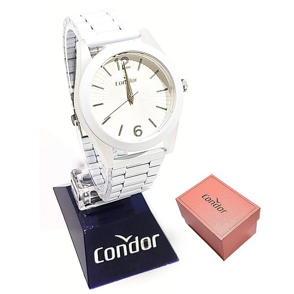 Relógio Condor Feminino Analógico Branco COPC21JCR/7B