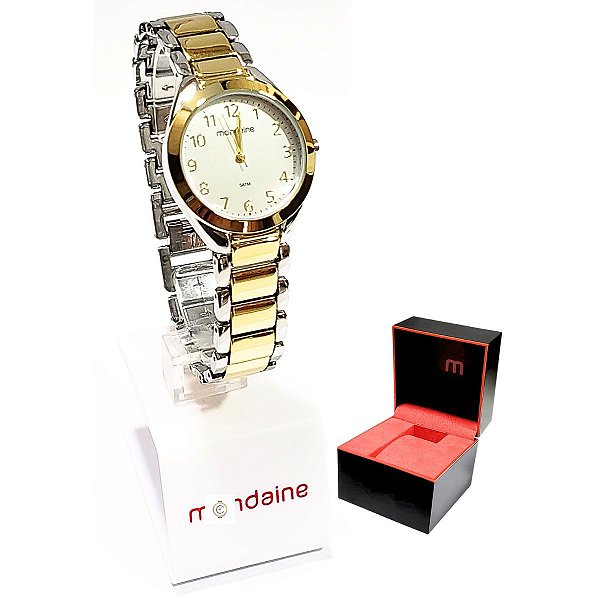 Relógio Mondaine Feminino Analógico Bicolor 32459LPMVBM2