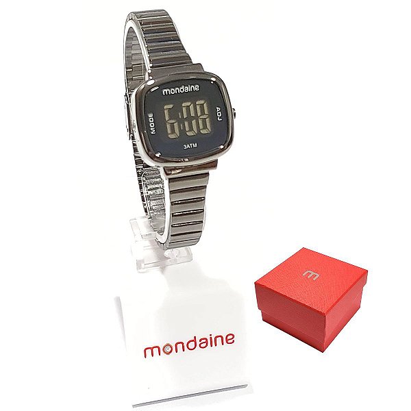 Kit Relógio Mondaine Feminino Digital 53717LPMVPE3K1