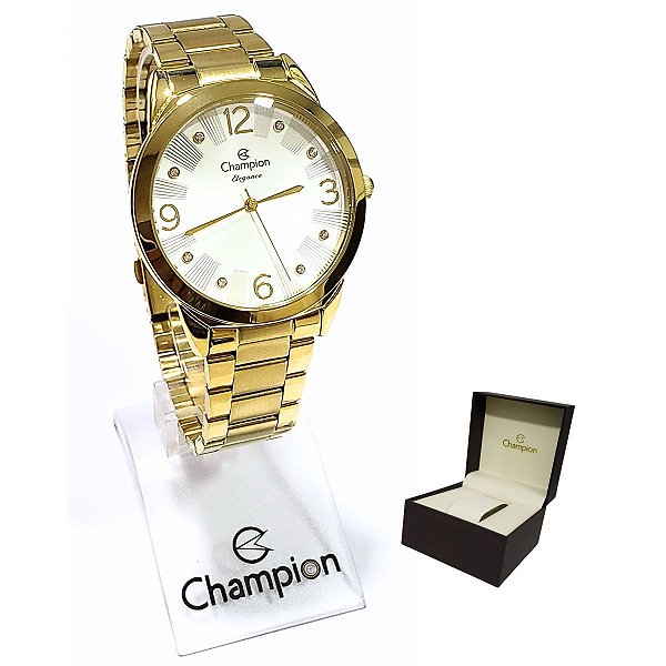 Relógio Champion Feminino Analógico Dourado CN24075W