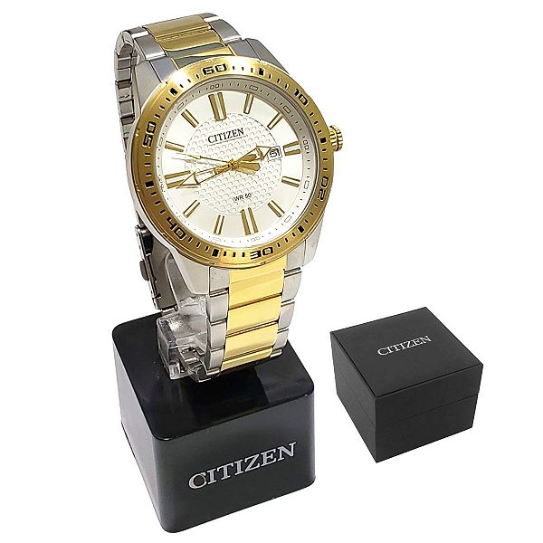 Relógio Citizen Masculino Analógico Bicolor TZ20493B