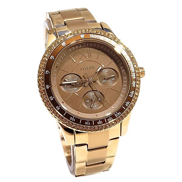 Relógio Fossil Feminino Analógico Stella Rosé ES5109/1MN