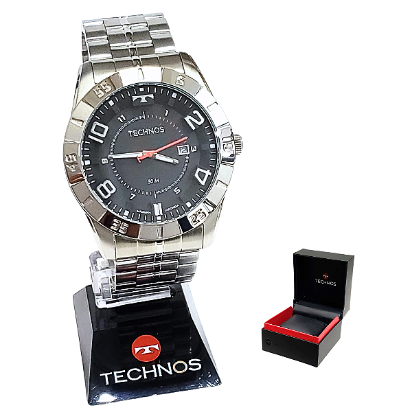 Relógio Technos Masculino Analógico Racer Prateado 2115MXL/1P
