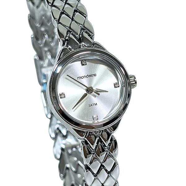 Relógio Mondaine Feminino Analógico Prateado Social Mini 99614L0MVNM2