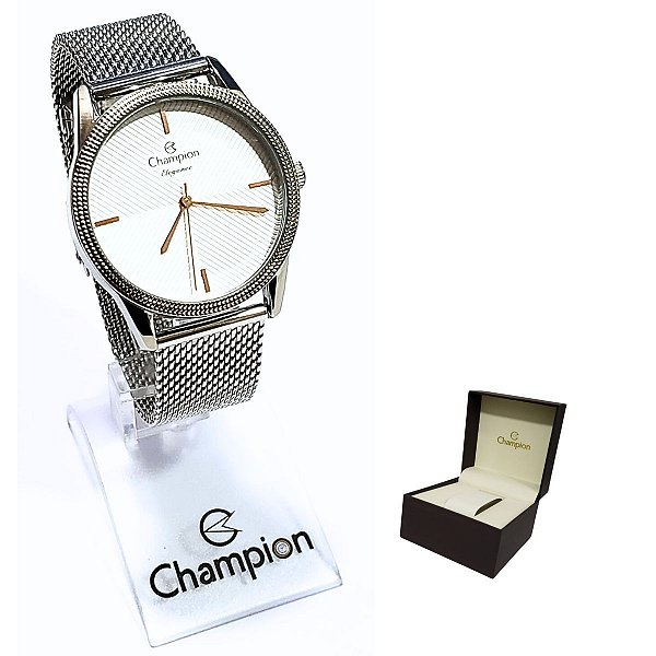 Relógio Champion Feminino Analógico Elegance Prateado CN24397Q